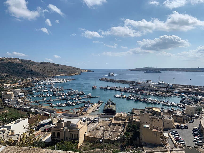 Arrive at Mġarr, the harbour on Gozo: this is where you get off the ferry, and then your holiday can begin...